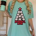 Baseball Christmas Tree Proud Baseball Mom Tee Women's Comfort Colors T-Shirt Violet Baseball Christmas Tree Proud Baseball Mom Tee Women's Comfort Colors T-Shirt Violet