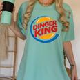 Baseball Dinger King Logo For Home Run Players And Fan Women's Comfort Colors T-Shirt Violet