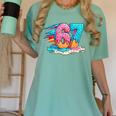 Baseball Drip Ice Cream 67 Graffiti Splash Melt Women's Comfort Colors T-Shirt Violet Baseball Drip Ice Cream 67 Graffiti Splash Melt Women's Comfort Colors T-Shirt Violet