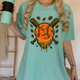 Baseball Drip Ice Cream Dripping Blaze Hunter Orange Camo Women's Comfort Colors T-Shirt Violet