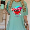 Baseball Drip Ice Cream Valentines Day Baseball Sport Boys Women's Comfort Colors T-Shirt Violet