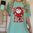 Baseball Drip Icecream Heart Red Valentine Day Boys Kids Women's Comfort Colors T-Shirt Violet