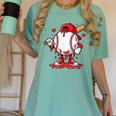 Baseball Drip Icecream Men Boy Valentine Women's Comfort Colors T-Shirt Violet
