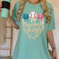 Baseball Drip Icecream Women's Comfort Colors T-Shirt Violet Baseball Drip Icecream Women's Comfort Colors T-Shirt Violet