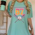 Baseball Drip Number 67 Fun Six Seven 6 7 Meme Women's Comfort Colors T-Shirt Violet Baseball Drip Number 67 Fun Six Seven 6 7 Meme Women's Comfort Colors T-Shirt Violet