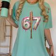 Baseball Drip Number 67 Sports Player Six Seven Meme Fan Women's Comfort Colors T-Shirt Violet Baseball Drip Number 67 Sports Player Six Seven Meme Fan Women's Comfort Colors T-Shirt Violet