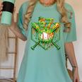 Baseball Drip St Patricks Day Boys Baseball St Patricks Day Women's Comfort Colors T-Shirt Violet