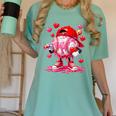 Baseball Drip Valentine Sports Vday Ice Cream Drip Heart Women's Comfort Colors T-Shirt Violet Baseball Drip Valentine Sports Vday Ice Cream Drip Heart Women's Comfort Colors T-Shirt Violet