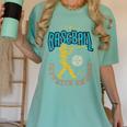 Baseball Is My Favorite Season Player Coach Fan Game Day Women's Comfort Colors T-Shirt Violet