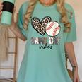 Baseball Game Day Vibes Baseball Mom Mama Leopard Cute Women's Comfort Colors T-Shirt Violet Baseball Game Day Vibes Baseball Mom Mama Leopard Cute Women's Comfort Colors T-Shirt Violet