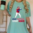 Make Baseball Great Again Donald Trump Baseball Women's Comfort Colors T-Shirt Violet Make Baseball Great Again Donald Trump Baseball Women's Comfort Colors T-Shirt Violet