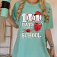Baseball Happy 100 Days Of School Boy Girl Kid Teacher Women's Comfort Colors T-Shirt Violet