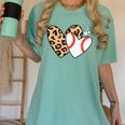 Baseball Heart Leopard Heart Sport Baseball Mom Women's Comfort Colors T-Shirt Violet Baseball Heart Leopard Heart Sport Baseball Mom Women's Comfort Colors T-Shirt Violet