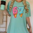 Baseball Ice Cream Drip 6 7 Kids 67 Birthday Women's Comfort Colors T-Shirt Violet