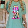 Baseball Ice Cream Drip Boys Glove Sprinkles Baseball Lover Women's Comfort Colors T-Shirt Violet