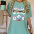 Baseball Ice Cream Drip Bro Of The Birthday Boy Women's Comfort Colors T-Shirt Violet Baseball Ice Cream Drip Bro Of The Birthday Boy Women's Comfort Colors T-Shirt Violet