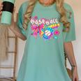 Baseball Ice Cream Drip Coquette Women Girls Mom Mama Women's Comfort Colors T-Shirt Violet Baseball Ice Cream Drip Coquette Women Girls Mom Mama Women's Comfort Colors T-Shirt Violet