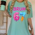 Baseball Ice Cream Drip Number 67 Player Or 67th Birthday Women's Comfort Colors T-Shirt Violet