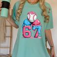 Baseball Ice Cream Drip Six Seven Gen Alpha Meme 67 Women's Comfort Colors T-Shirt Violet