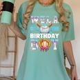 Baseball Ice Cream Drip Wela Of The Birthday Boy Women's Comfort Colors T-Shirt Violet