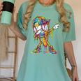 Baseball Ice Cream Dripping Dabbing Baseball Drip Women's Comfort Colors T-Shirt Violet Baseball Ice Cream Dripping Dabbing Baseball Drip Women's Comfort Colors T-Shirt Violet