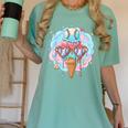 Baseball Ice Cream Heart Sunglasses Youth Boys Valentine Women's Comfort Colors T-Shirt Violet