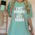 Baseball Joke Tee I Hit Bombs For Hot Moms Player Pitcher Women's Comfort Colors T-Shirt Violet Baseball Joke Tee I Hit Bombs For Hot Moms Player Pitcher Women's Comfort Colors T-Shirt Violet