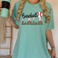 Baseball Lala Women BallPark Lala Baseball Mom Mother's Day Women's Comfort Colors T-Shirt Violet