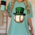 Baseball Leprechaun Hat Saint Patrick Retro Women's Comfort Colors T-Shirt Violet Baseball Leprechaun Hat Saint Patrick Retro Women's Comfort Colors T-Shirt Violet