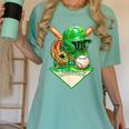 Baseball Life Style Ice Cream Drip Green Women's Comfort Colors T-Shirt Violet Baseball Life Style Ice Cream Drip Green Women's Comfort Colors T-Shirt Violet