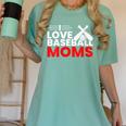 Baseball I Love Baseball Moms Women's Comfort Colors T-Shirt Violet