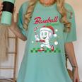 Baseball Mama Christmas Santa Hat Xmas Softball Mom Women's Comfort Colors T-Shirt Violet Baseball Mama Christmas Santa Hat Xmas Softball Mom Women's Comfort Colors T-Shirt Violet
