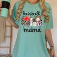 Baseball Mama Baseball Mom Cute T-Ball Mom Ballpark Mom Women's Comfort Colors T-Shirt Violet