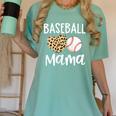 Baseball Mama For Baseball Mom Leopard Game Day Women's Comfort Colors T-Shirt Violet