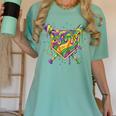 Baseball Mardi Gras Home Plate Ice Cream Drip Carnival Mask Women's Comfort Colors T-Shirt Violet Baseball Mardi Gras Home Plate Ice Cream Drip Carnival Mask Women's Comfort Colors T-Shirt Violet