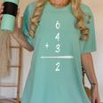 Baseball Math 6 4 3 2 Double Play Cute Softball Game Premium Tri-Blend Women's Comfort Colors T-Shirt Violet