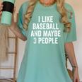 I Like Baseball And Maybe 3 People Baseball Player Women's Comfort Colors T-Shirt Violet I Like Baseball And Maybe 3 People Baseball Player Women's Comfort Colors T-Shirt Violet