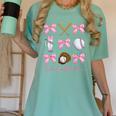 Baseball Mimi Era Bows Baseball Mom Women Women's Comfort Colors T-Shirt Violet