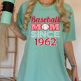Baseball Mom Since 1962 Women's Comfort Colors T-Shirt Violet Baseball Mom Since 1962 Women's Comfort Colors T-Shirt Violet