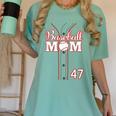 Baseball Mom 47 Number 47 Jersey Team Numbered Jersey Women's Comfort Colors T-Shirt Violet Baseball Mom 47 Number 47 Jersey Team Numbered Jersey Women's Comfort Colors T-Shirt Violet