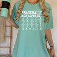 Baseball Mom Alphabet Mommy Mother's Day Motivational Saying Women's Comfort Colors T-Shirt Violet Baseball Mom Alphabet Mommy Mother's Day Motivational Saying Women's Comfort Colors T-Shirt Violet
