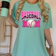 BASEBALL MOM BREAST CANCER RIBBON PINK SPORTS MOM Women's Comfort Colors T-Shirt Violet BASEBALL MOM BREAST CANCER RIBBON PINK SPORTS MOM Women's Comfort Colors T-Shirt Violet