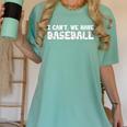 Baseball Mom I Can't We Have Baseball Women's Comfort Colors T-Shirt Violet