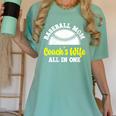 Baseball Mom Coach's Wife All In One Sports Player Coach Women's Comfort Colors T-Shirt Violet Baseball Mom Coach's Wife All In One Sports Player Coach Women's Comfort Colors T-Shirt Violet