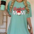 Baseball Mom Coquette Pink Bow Baseball Mama Premium Women's Comfort Colors T-Shirt Violet