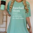 Baseball Mom Definition Sarcastic Sports Women's Comfort Colors T-Shirt Violet