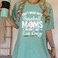 Baseball Mom We Don´t Just Look Crazy Baseball Player Women's Comfort Colors T-Shirt Violet Baseball Mom We Don´t Just Look Crazy Baseball Player Women's Comfort Colors T-Shirt Violet