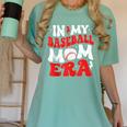 In My Baseball Mom Era Cute Groovy Baseball Women's Comfort Colors T-Shirt Violet
