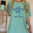 In My Baseball Mom Era Retro Game Day Mama Groovy Season Raglan Baseball Tee Women's Comfort Colors T-Shirt Violet
