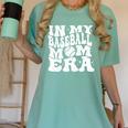 In My Baseball Mom Era Retro Groovy Baseball Women's Comfort Colors T-Shirt Violet In My Baseball Mom Era Retro Groovy Baseball Women's Comfort Colors T-Shirt Violet
